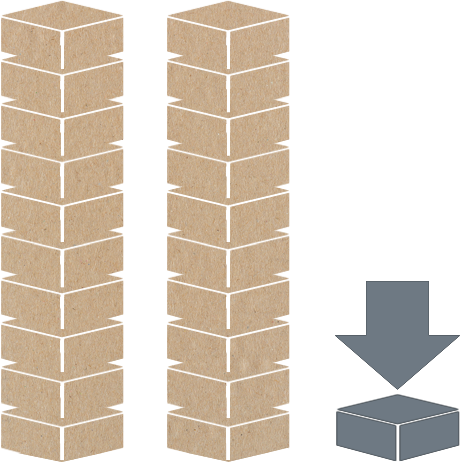 Schaubild zur Gegenüberstellung von Oceanpackage Mehrwegboxen und herkömmlichen Mehrwegboxen.