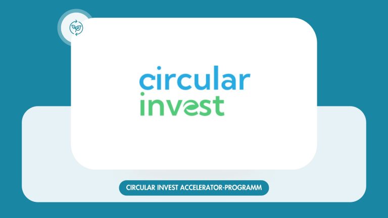 Logo des Circular Invest Accelerator-Programms zur Förderung der Kreislaufwirtschaft in Städten und Regionen.