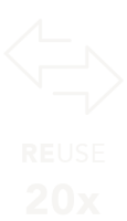 simple Illustration of 20 x reuse